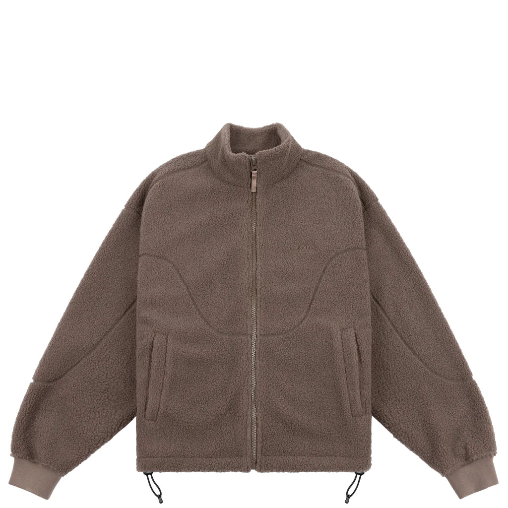 Polar Fleece Sherpa Zip Mocha