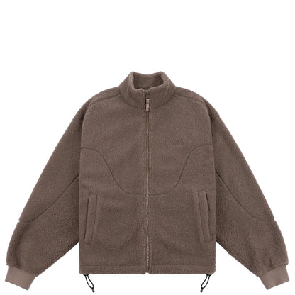 Polar Fleece Sherpa Zip Mocha