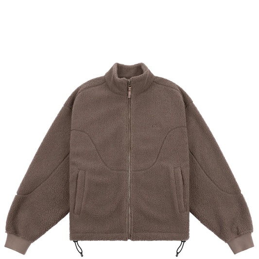 Polar Fleece Sherpa Zip Mocha