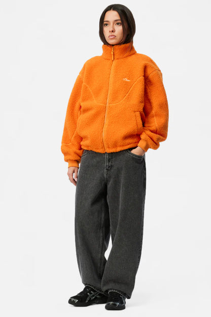Polar Fleece Sherpa Zip Orange
