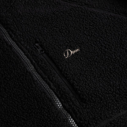 Polar Fleece Sherpa Zip Black