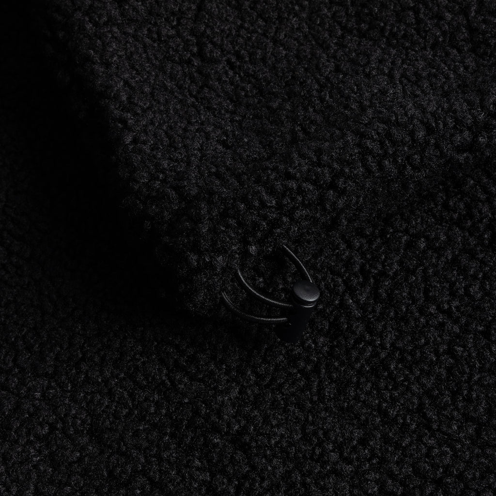 Polar Fleece Sherpa Zip Black