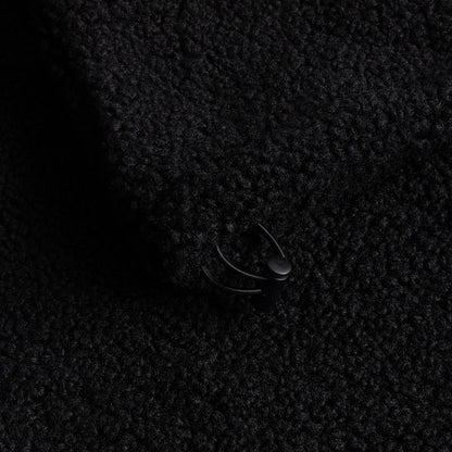 Polar Fleece Sherpa Zip Black