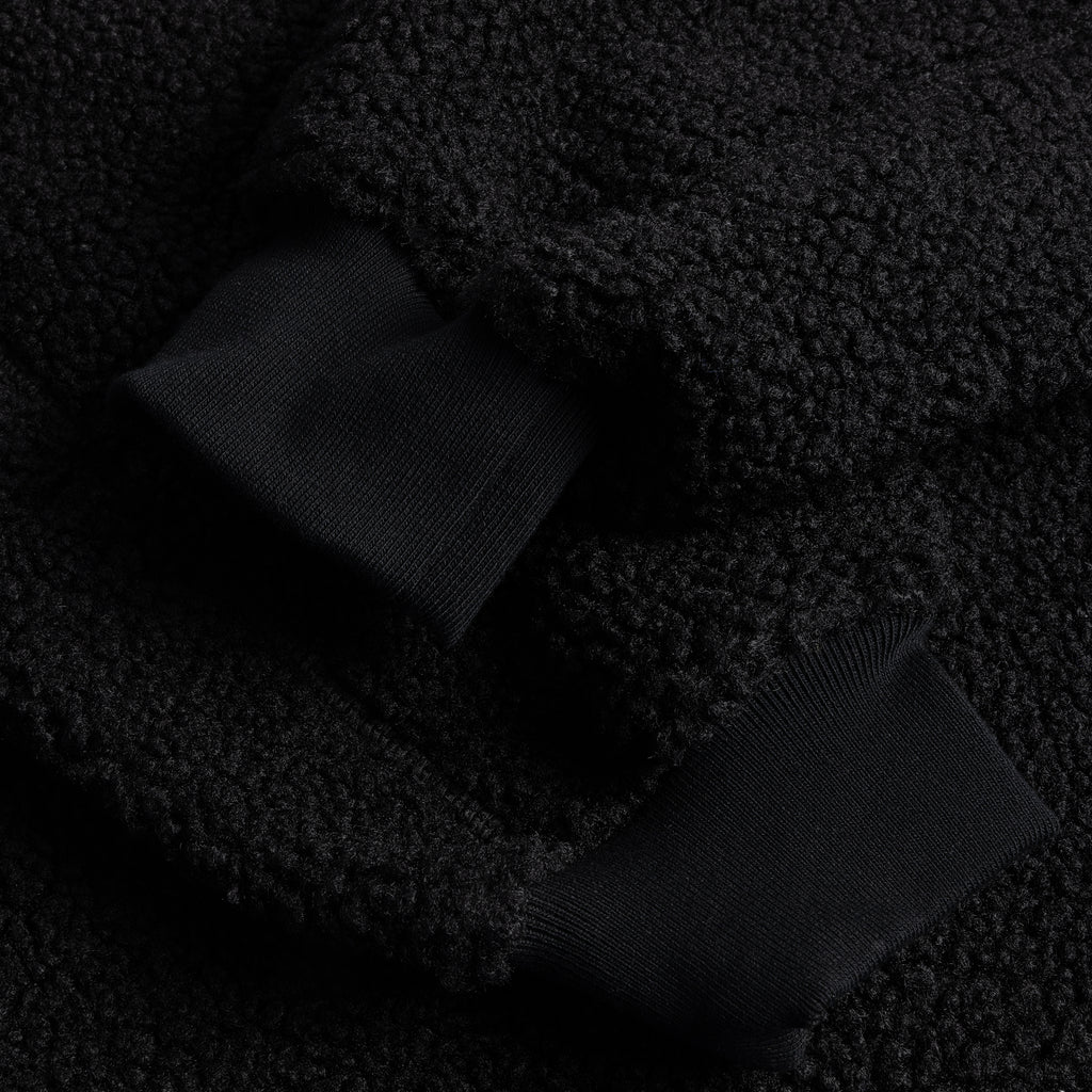 Polar Fleece Sherpa Zip Black