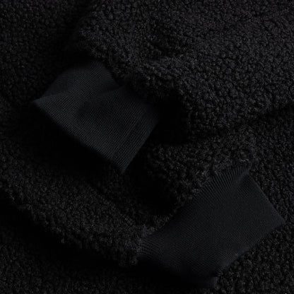 Polar Fleece Sherpa Zip Black