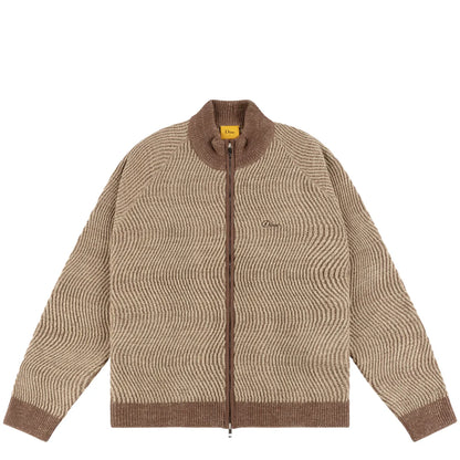 Double Zipper Knit Camal