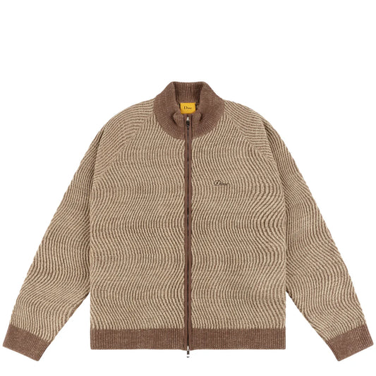 Double Zipper Knit Camal