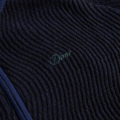 Double Zipper Knit Navy