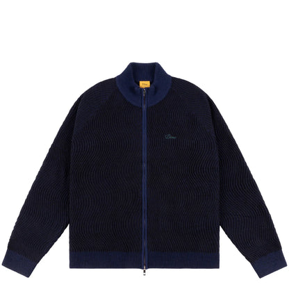 Double Zipper Knit Navy