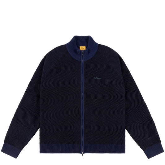 Double Zipper Knit Navy