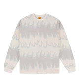 Space Flame LS Shirt White