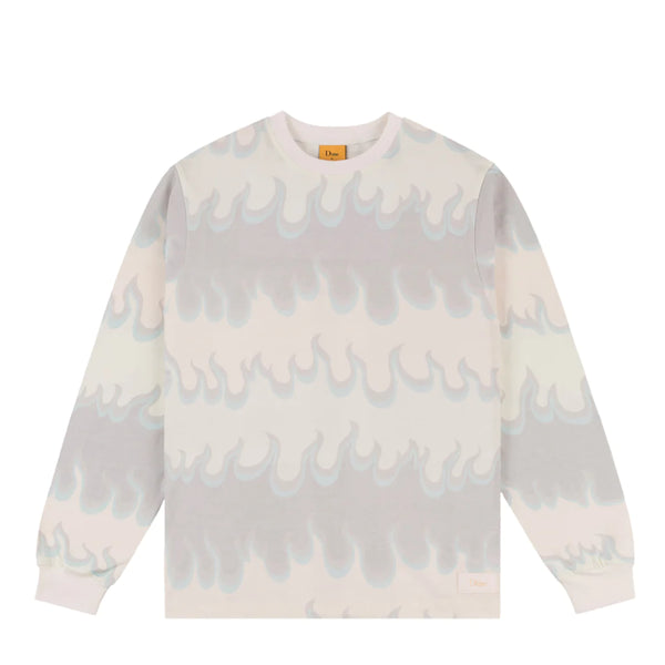 Space Flame LS Shirt White