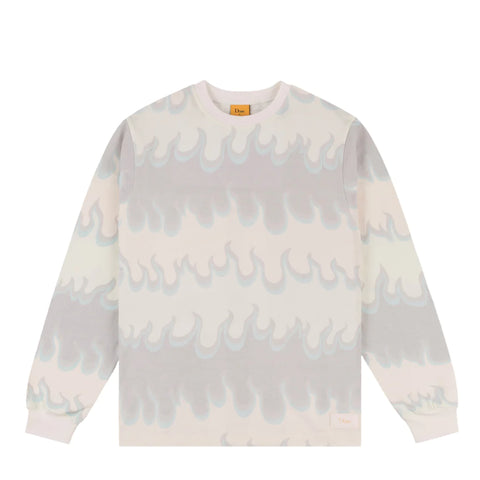 Space Flame LS Shirt White