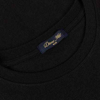 Cursive Small Logo T-Shirt  Black
