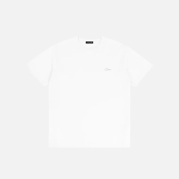 Cursive Small Logo T-Shirt White