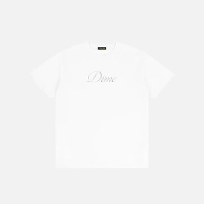 Cursive T-Shirt  White