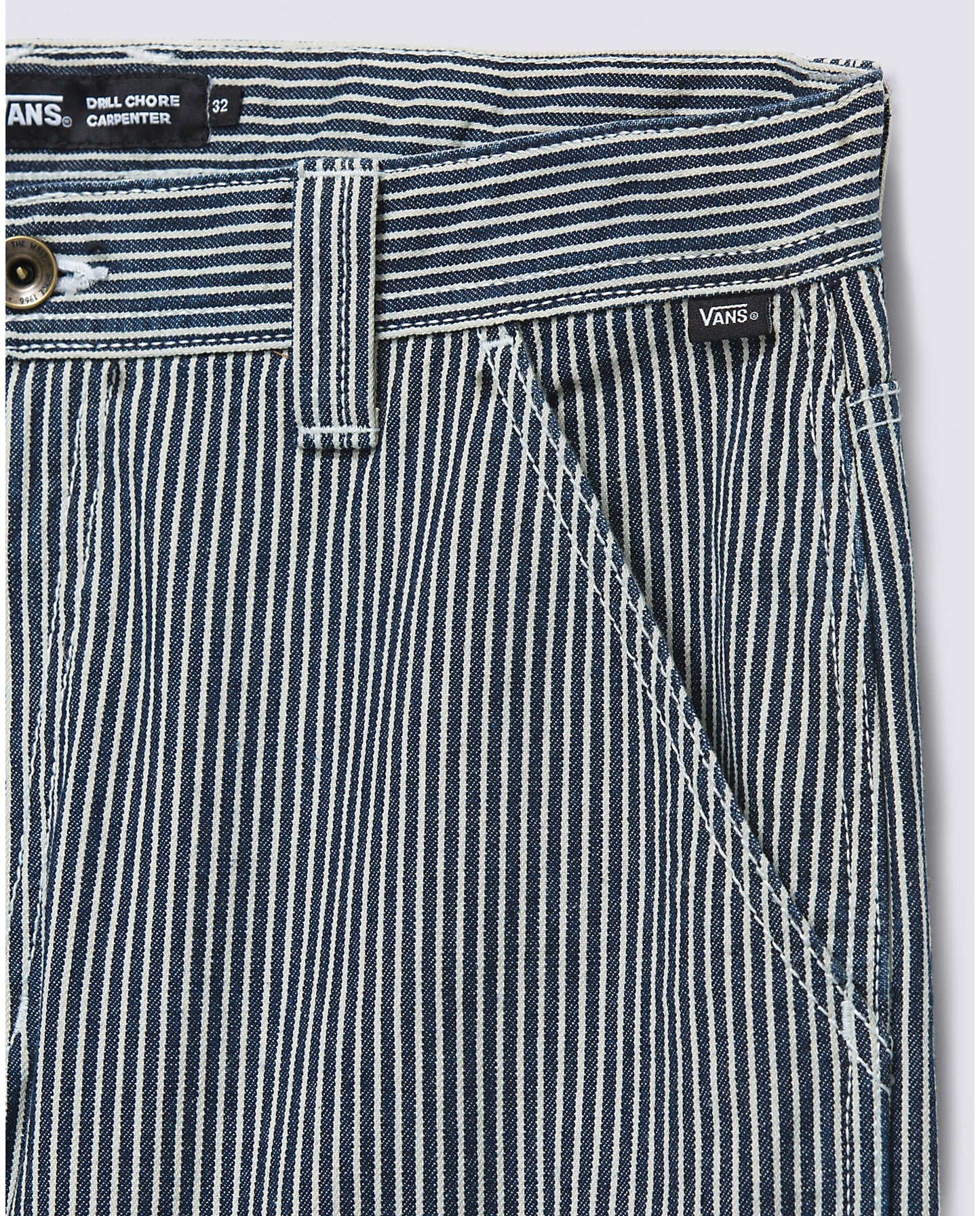 Drill Chore Loose Tapered Carpenter Hickory Strip Pants