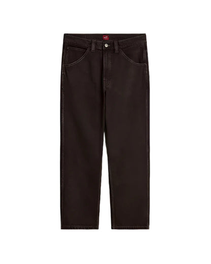 Skate Check-5 Loose Denim Trousers After Dark Brown