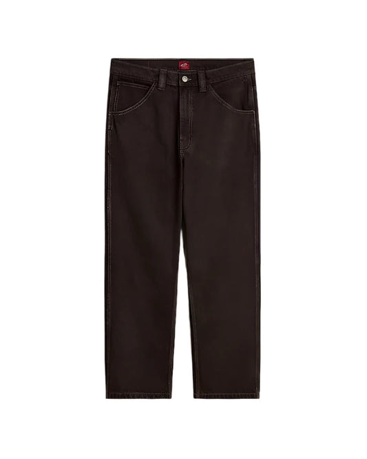 Skate Check-5 Loose Denim Trousers After Dark Brown