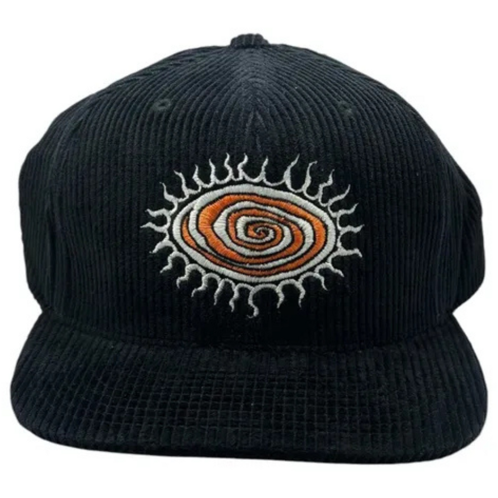 Sun Swirl Snapback Black