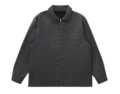 REVERSIBLE WOOL OVERSHIRT