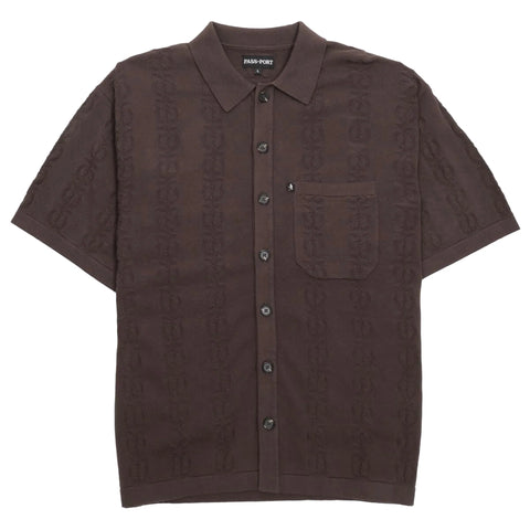 Bath House Knit Shirt Choclate