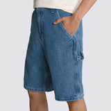 Drill Chore Loose Denim Short Stone Wash