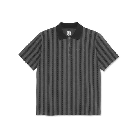 Road Zip Polo Shirt Graphite