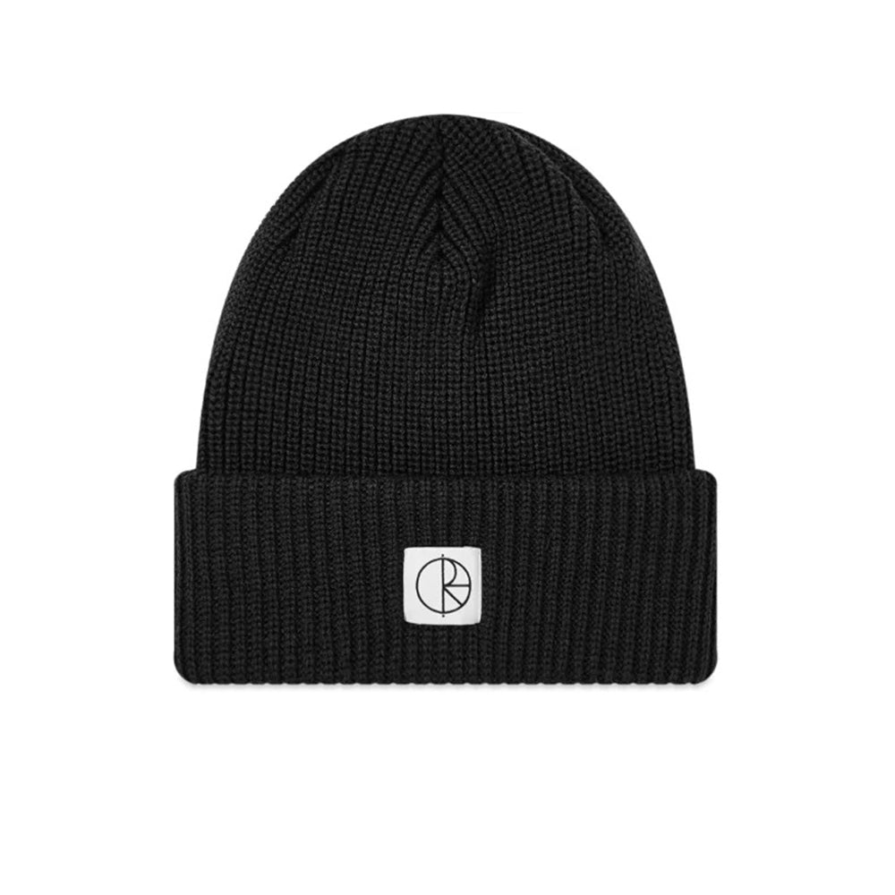 Double Fold Merino Beanie Black