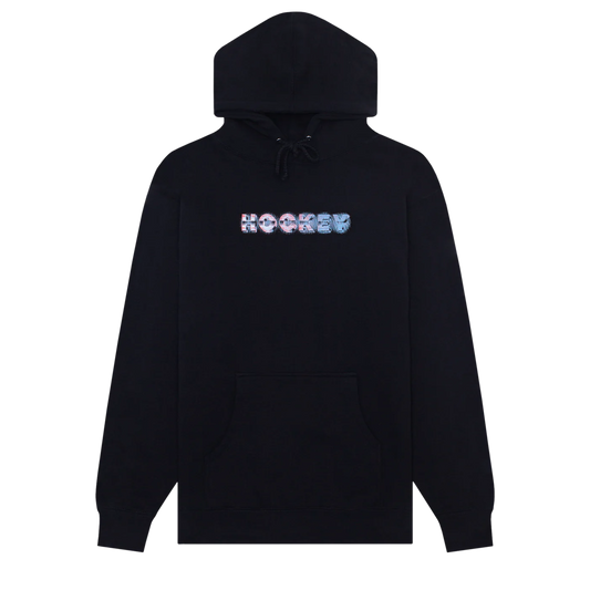 Metal Mask Hoodie Black