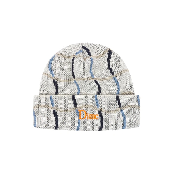 Dime Wave Checkered Beanie Bone