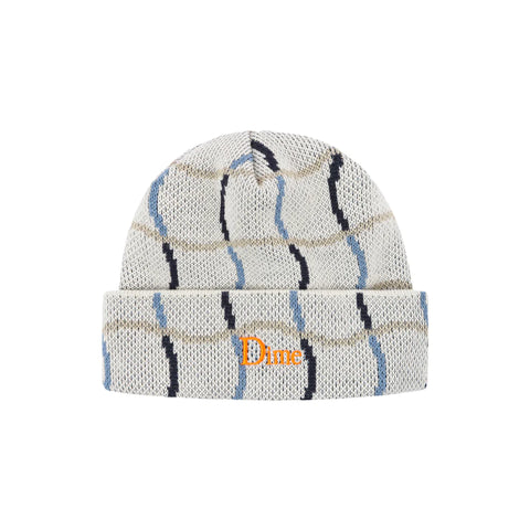 Dime Wave Checkered Beanie Bone