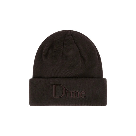 Classic 3D Logo Beanie Dark Brown