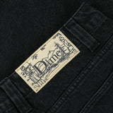 Denim Baggy Pants Black Washed