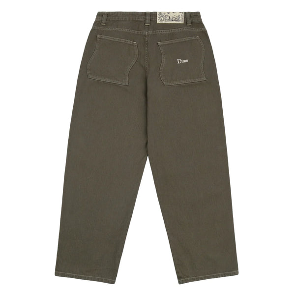 Baggy Denim Pants Military Washed