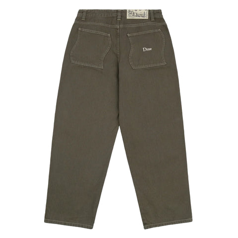 Baggy Denim Pants Military Washed