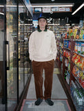 Collared Sweat Shirt Cream Forest