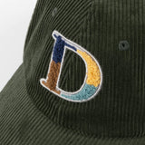 D Chenille Corduroy Cap Deep Forest