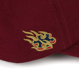 Cursive 3D font Cap Burgundy