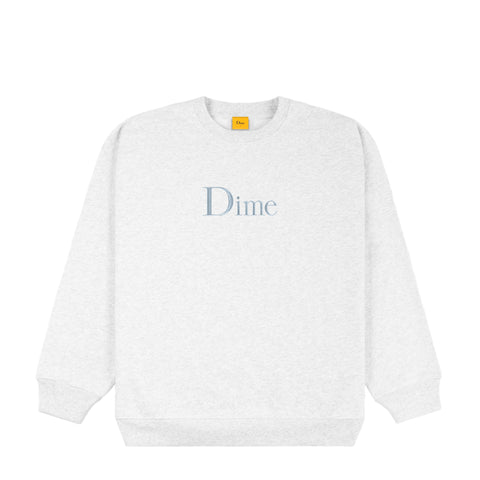 Dime Classic Logo Crewneck Ash