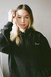 Script Hoodie Black