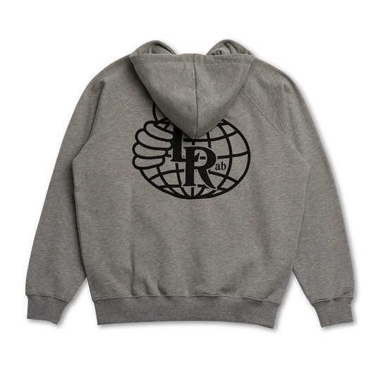 LRAB Atlas Monogram Zip Hoodie Heather Grey
