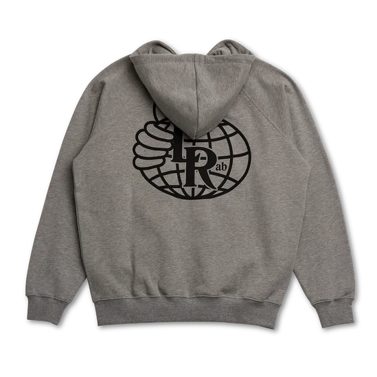 LRAB Atlas Monogram Zip Hoodie Heather Grey