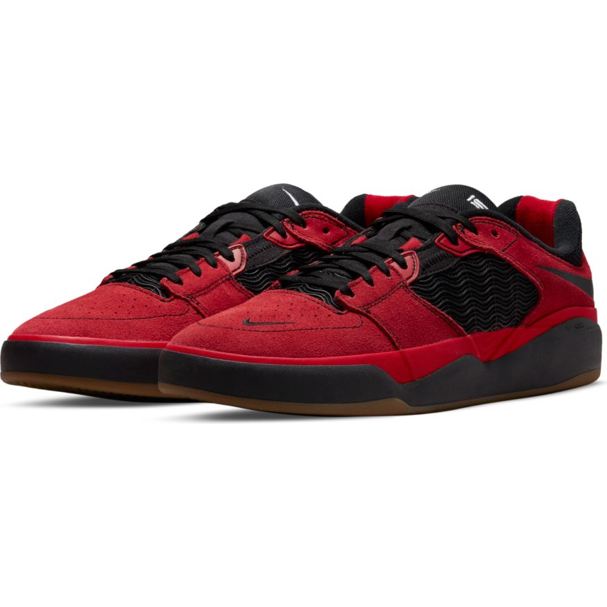 Nike sb shoes discount red and black