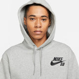 Icon Pull Over Hoodie Grey