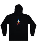 Flame Hoodie Black