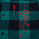 Spray Flannel Green