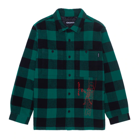 Spray Flannel Green