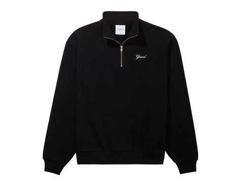 Quarter Zip Sweatshirt Black