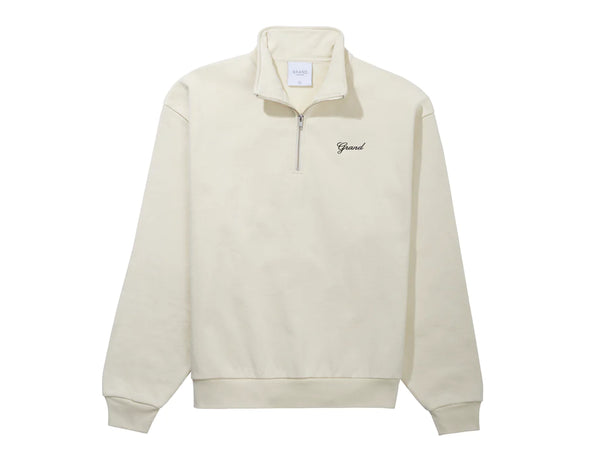 Quarter Zip Sweatshirt Cream